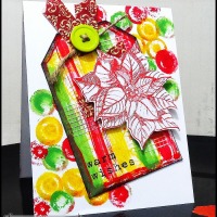 Paper craft project no. 310: Mixed media Christmas card