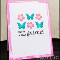 Paper craft project no. 312: You're a dear friend one layer card