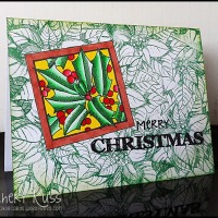 Paper craft project no. 316: Merry Christmas one layer card