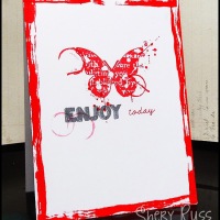 Paper craft project no. 317: Enjoy today one layer card